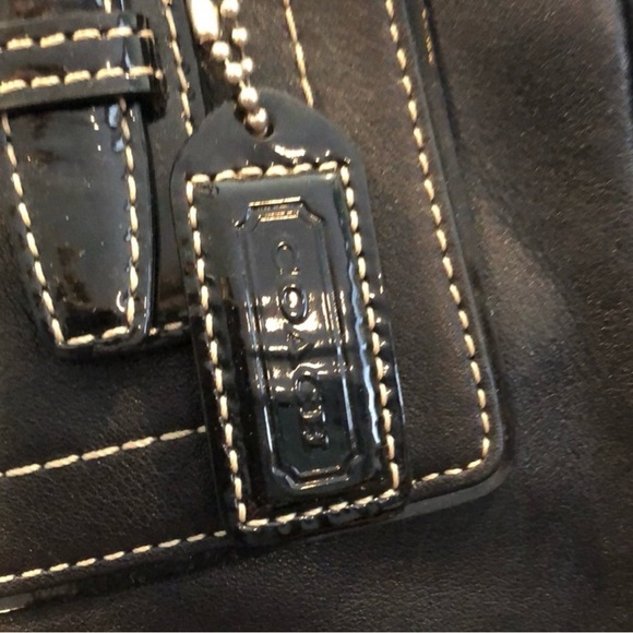 Coach Black Leather Bag - Picture 3 of 10